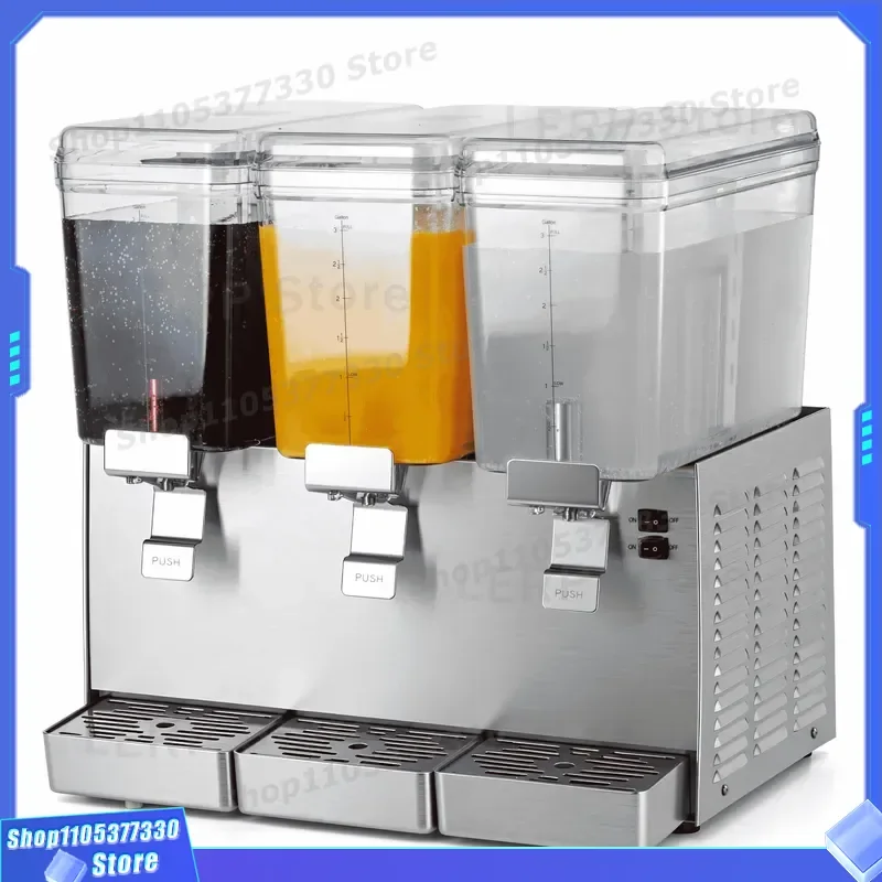 Commercial 3 Bowl Refrigerated Premix Cold Drink Machine for Hotels Restaurants Automatic Beverage Dispenser Juice Mixer