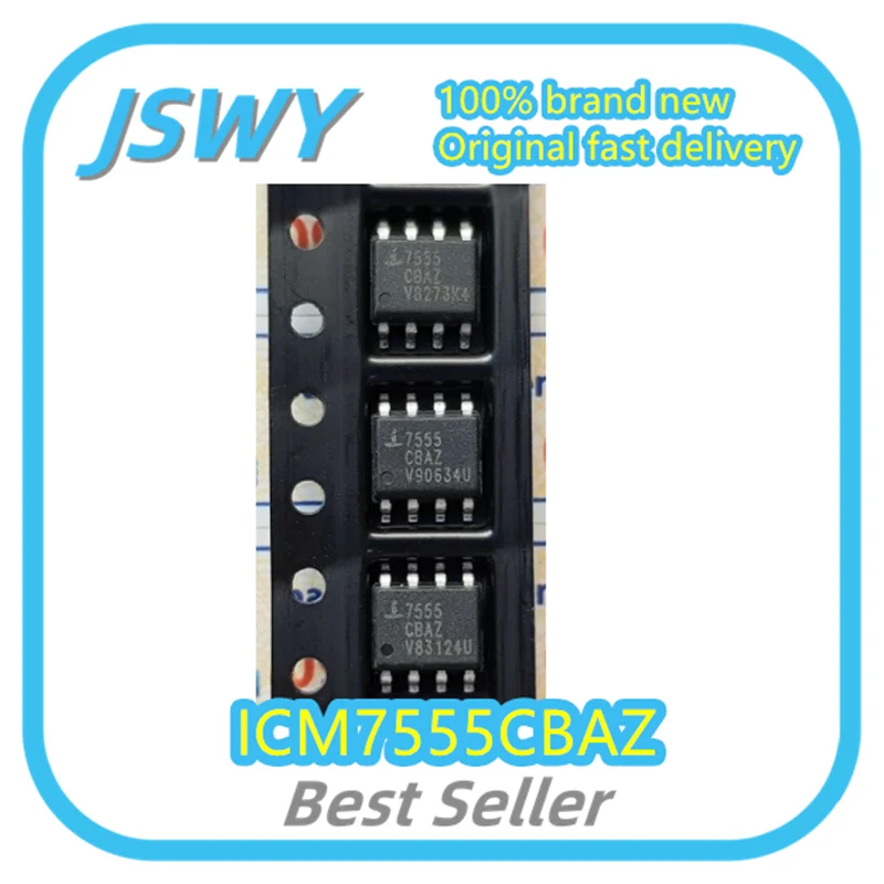 

(10/50pcs) ICM7555CBAZ ICM7555 Silkscreen 7555CBAZ SOP8 Timer Circuit Brand New Original Shipped Fast