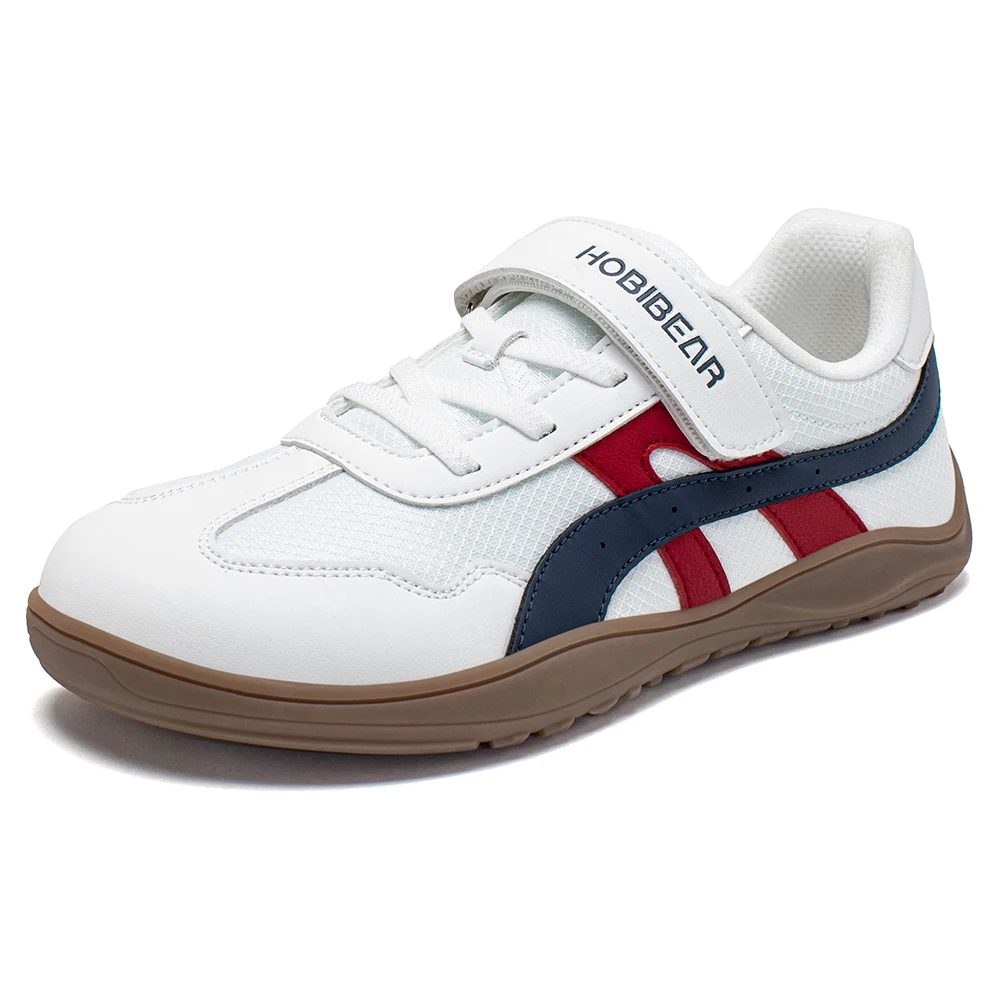 

HOBIBEA Kids Barefoot Shoes Wide Toe Hook Loop Sneaker Non Slip Outdoor Adjustable Walking Shoes