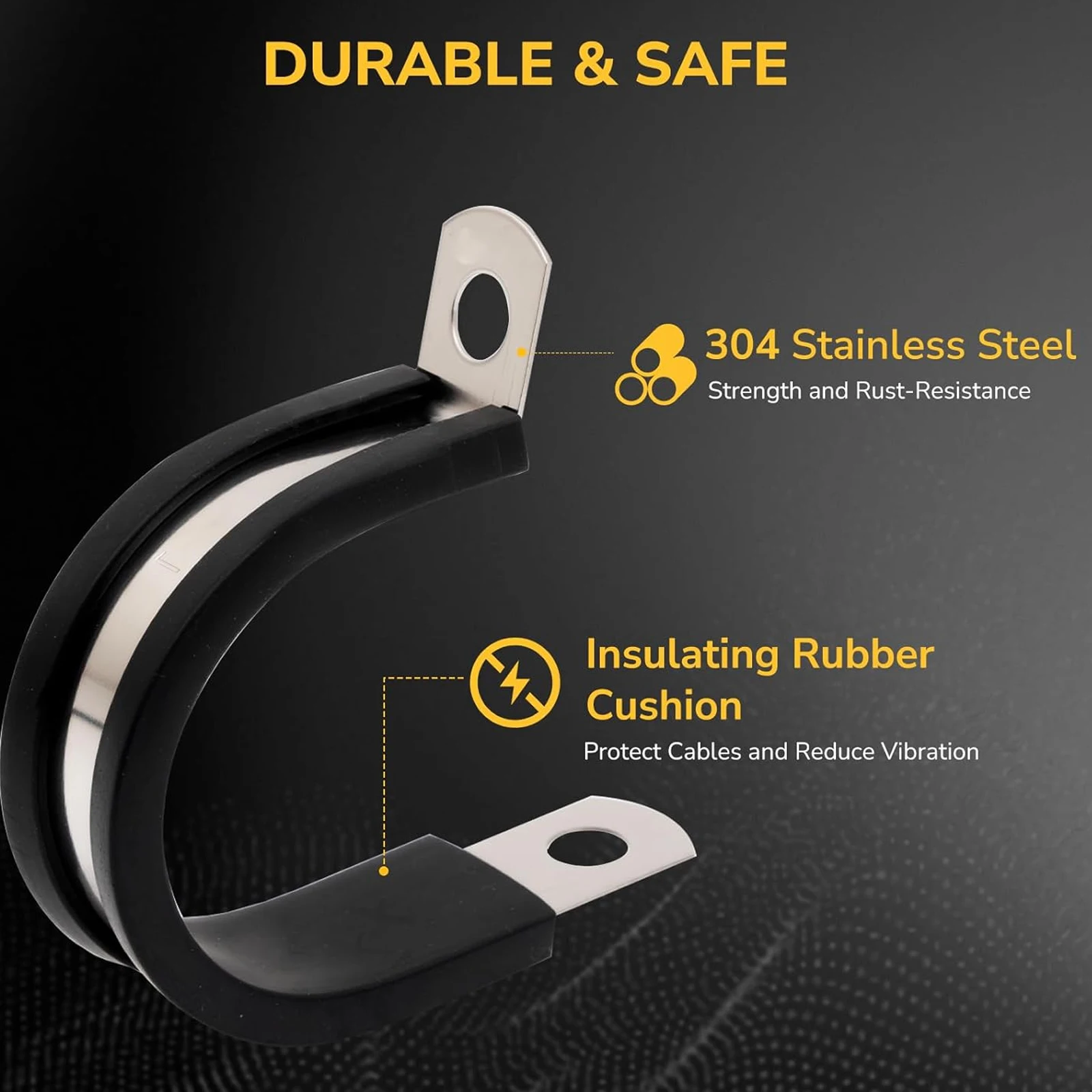 12 szt. Stalowe obejmy do kabl – Pipe Clamp Bar recenzja i cena