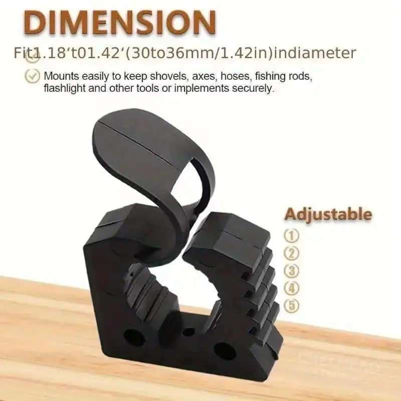 2/4pcs Quick Fist Clamp For Mounting Tools Equipment Rubber Clamp Ideal For Offroad Vehicles, ATV, UTV, Truck Part Accessories