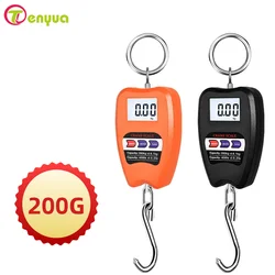 200kg Digital Hanging Scale Crane Scale Industrial Heavy Duty Hanging Hook Scales Stainless Steel For Kitchen Weighing Tools