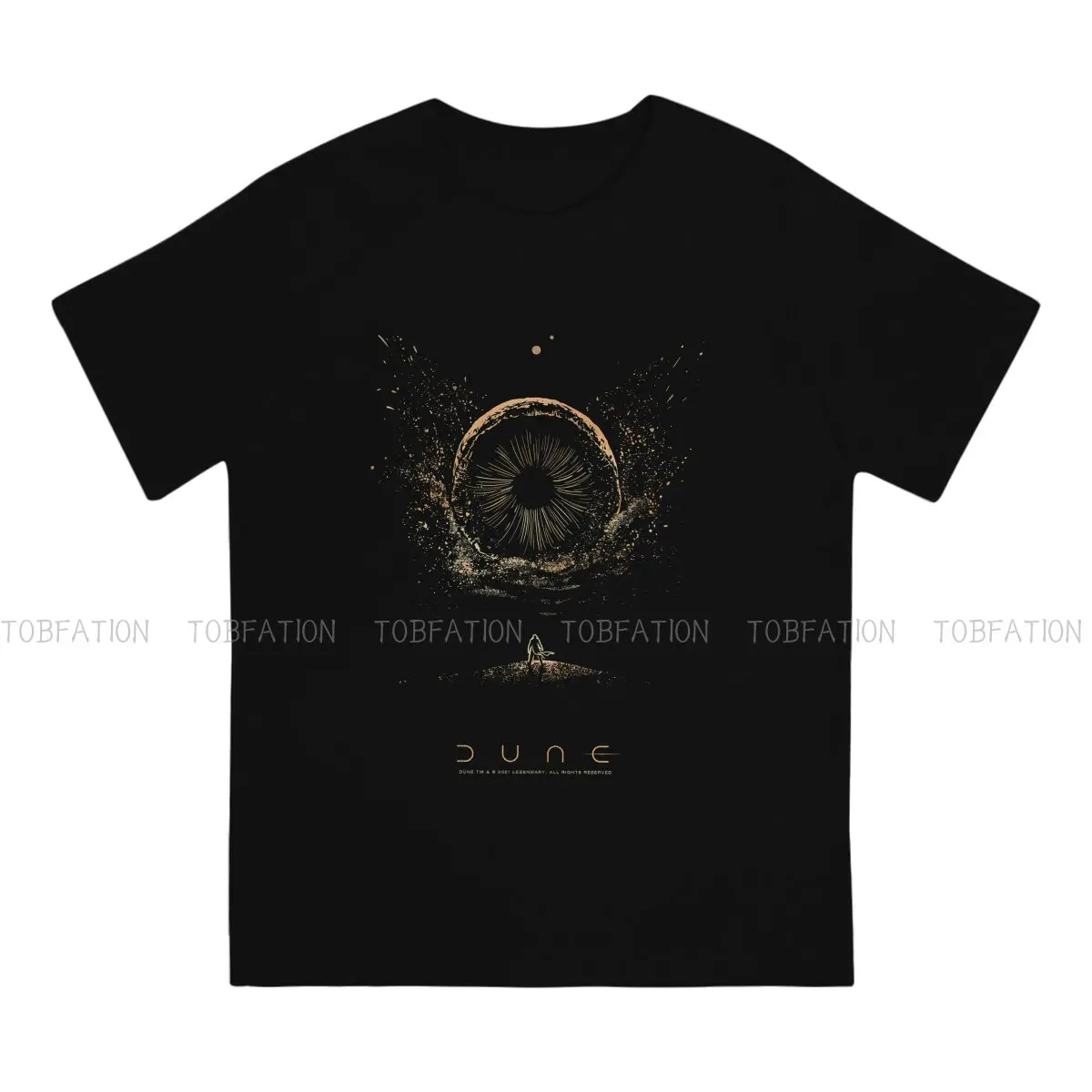 Movie Dune Shai-Hulud The Sandworm Tshirt Homme Men's Tees Blusas Cotton T Shirt For Men