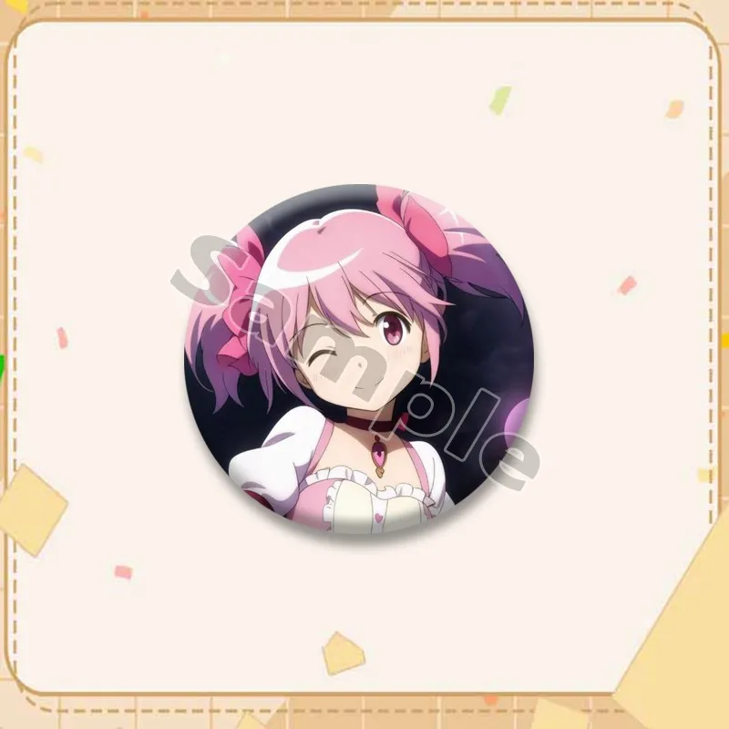 Niedliche Madoka Kaname Emaille-Pins Anime-Mädchen Cosplay Brosche Rucksack Kleidung Hut Deko Schmuck Cartoon-Charakter Abzeichen Geschenke für Freunde – Detail 5