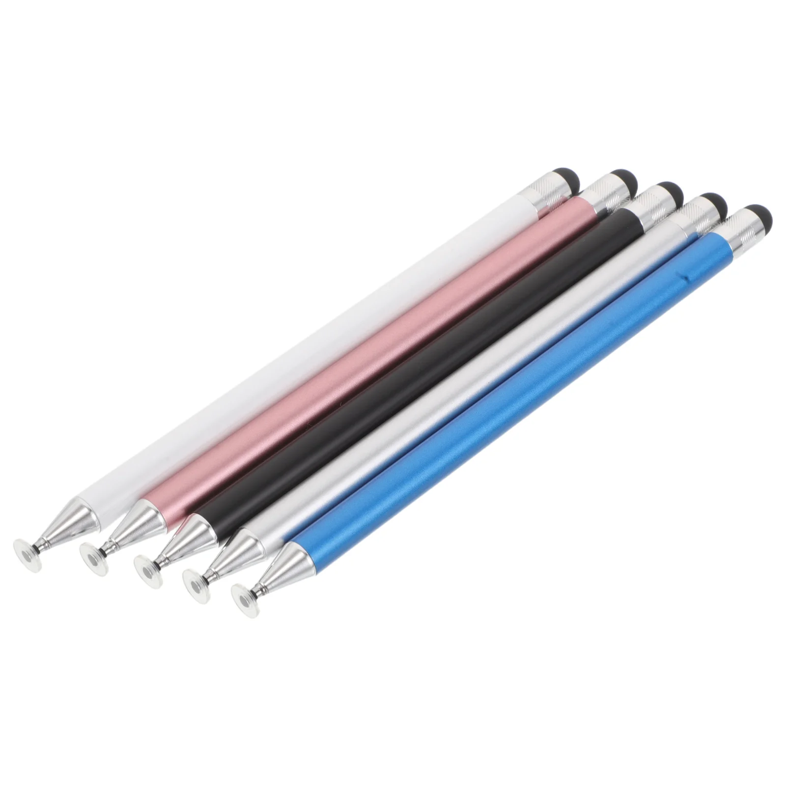 

5pcs Touchscreen Stylus Pen Dual Head Design High Sensitivity Portable Writing Drawing For Smartphone Tablets Touch Pen For