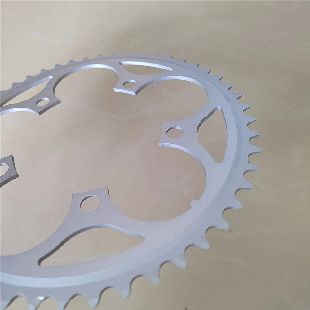 Folding Bike 48T 50T 52T 53T 110BCD Hollowed Crown Road Bicycles BCD 110 Chainring Chain Wheel Sprocket CNC 3/32\