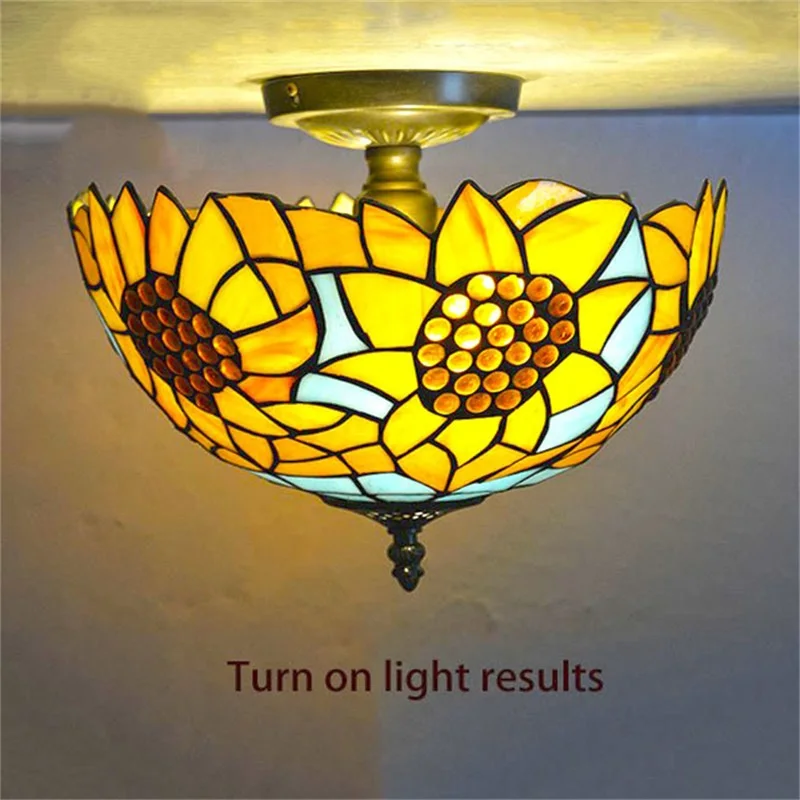 TEMOU Tiffany Ceiling Light Modern Creative Lamp Fixtures LED Home For Living Dining Room Decoration