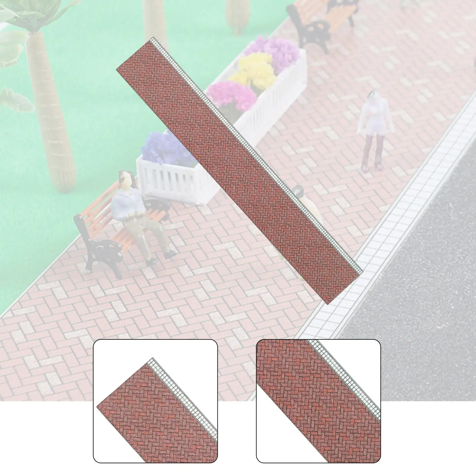 Pavimenti per casa delle bambole, decorativi, mini pavimentazione modello ornamento forniture solide fai da te