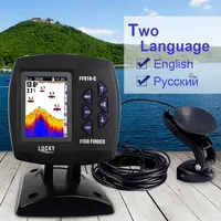 LUCKY FF918-C100DS Dual Frequency Fish Finder with LCD & Camera - 100m/328ft Wired Sonar for Kayak/Boat Fishing