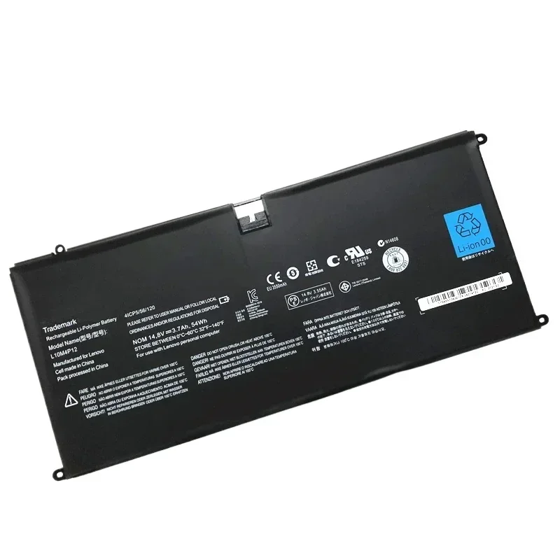 

14.8V 54Wh 3700mAh New L10M4P12 Laptop Battery For Lenovo Yoga 13 U300 U300S U300S-IFI U300S-ISE 4ICP5/56/120 L1OM4P12