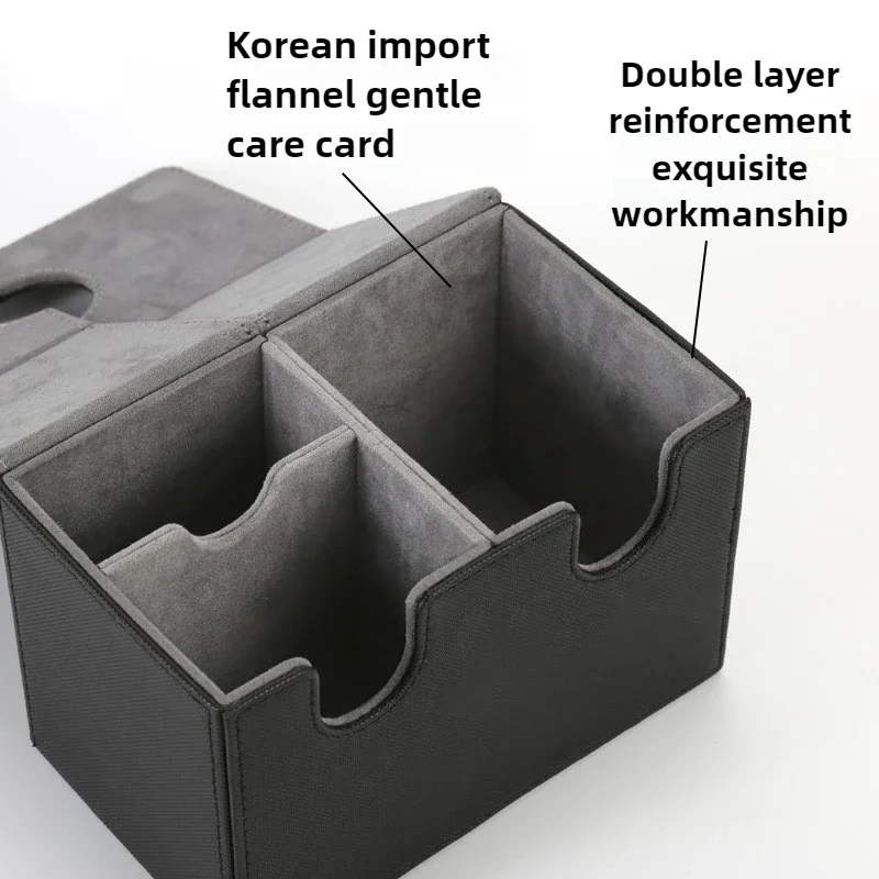 Premium Magnetic Tray Long Box Black Small - Card Deck Storage - Card Game Box Black Premium Magnetic Tray Long Box Black Small - Card Deck Storage - Card Game Box Black