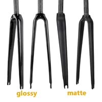 Nueva horquilla de fibra de carbono T1000 700C, horquillas delanteras para bicicleta de carretera, piezas de bicicleta de carretera, tubo de dirección de 25,4mm y 28,6mm mate brillante