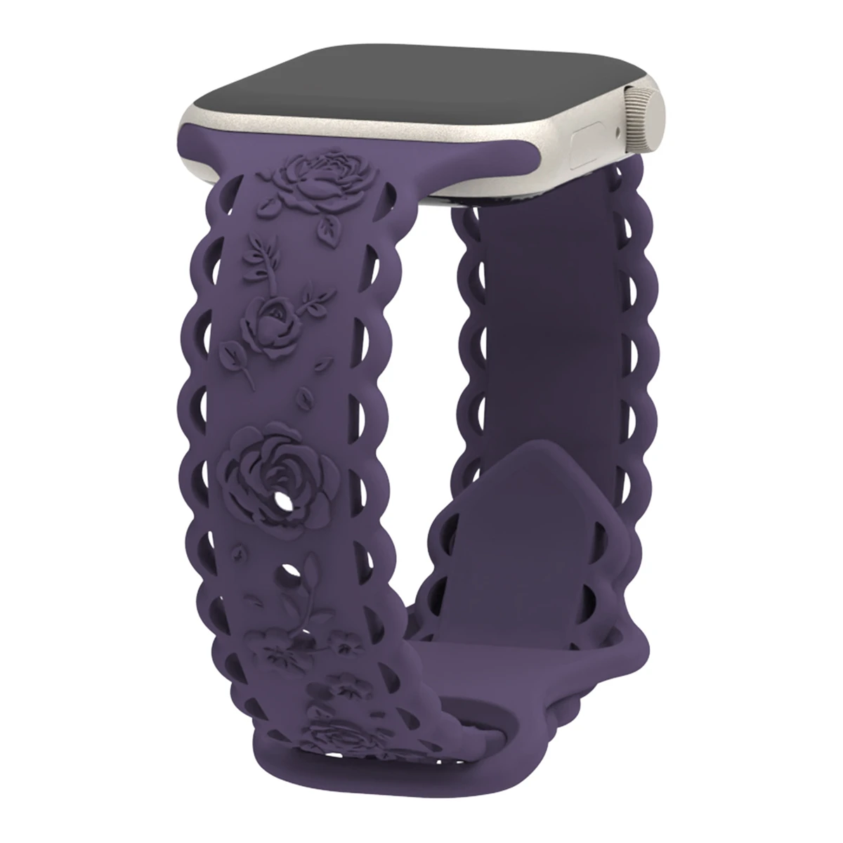 Pulseira de relógio para iWatch 42/44/45/49mm 38/40/41mm Pulseira de relógio esportivo de silicone para série de relógio Ultra2 Se 9/8/7/6/5/4/3/2/1_voghion.com