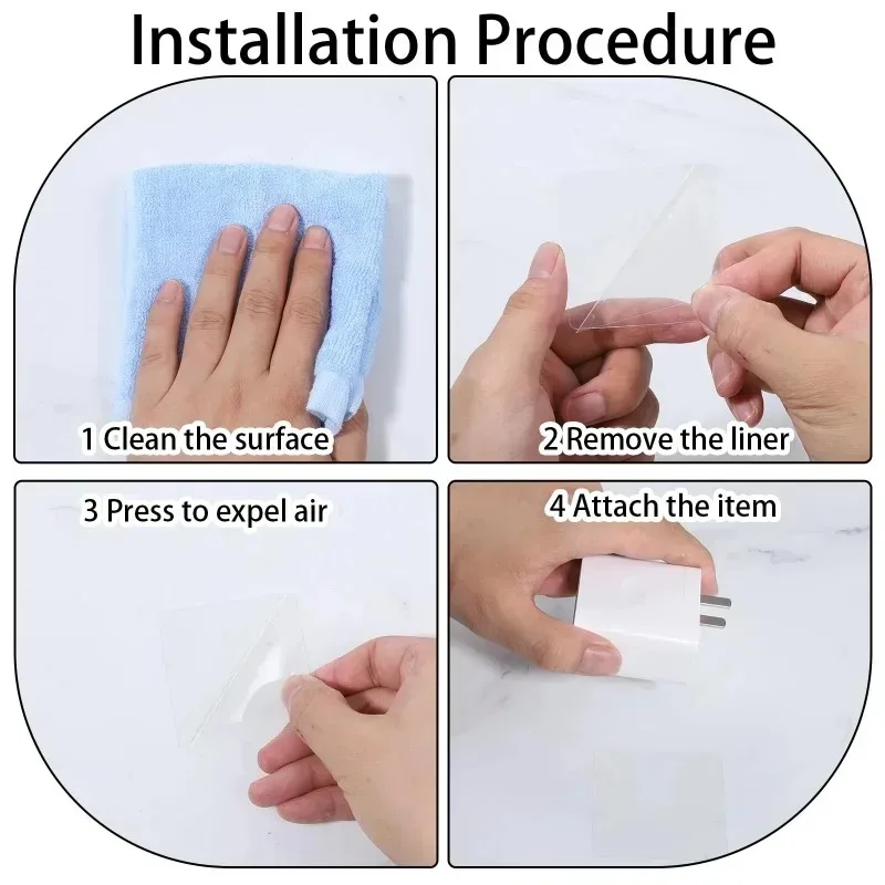 Heavy-Duty Double Sided Adhesive Nano Tape No Residue Transparent Wall Stickers Removable for All Surfaces Home DIY Household