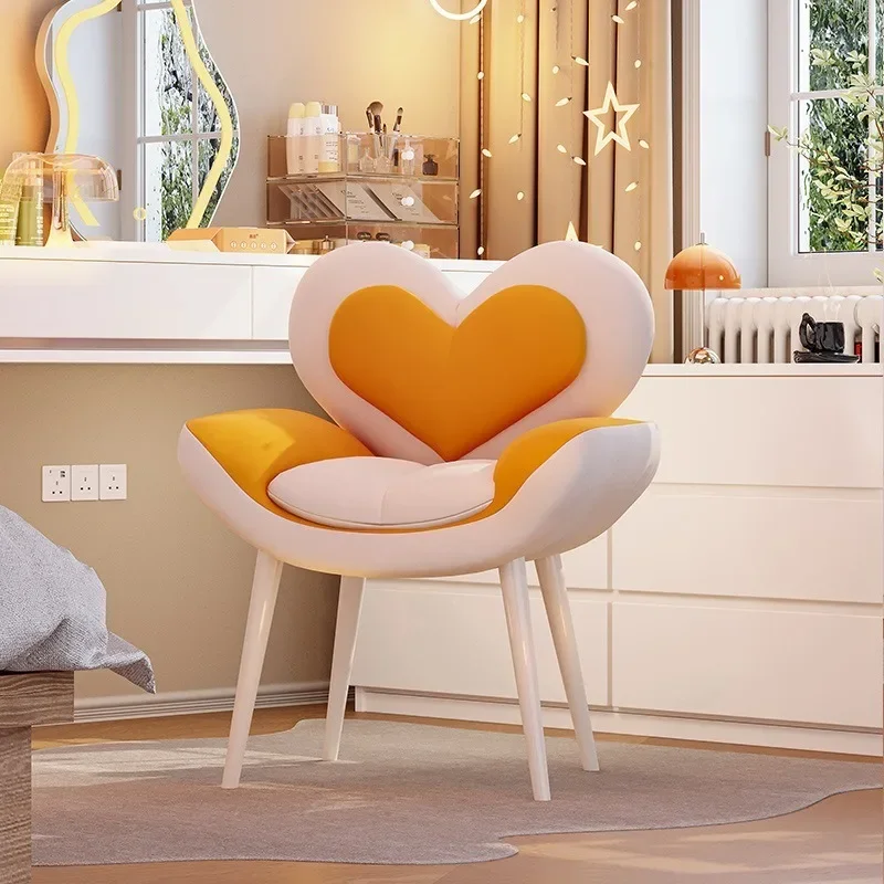 كرسي مكياج المشاهير على الإنترنت من كريم ويند لغرفة نوم الفتيات، مقعد مكياج منزلي عالي الإحساس، مقعد خفيف فاخر لخزانة الملابس