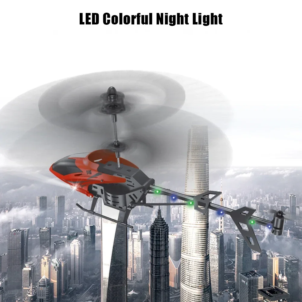 10m distanza di controllo 2.5CH RC elicottero con luce notturna a LED giocattolo Drone modello aereo giocattoli 10min tempo di lavoro per ragazzi e ragazze