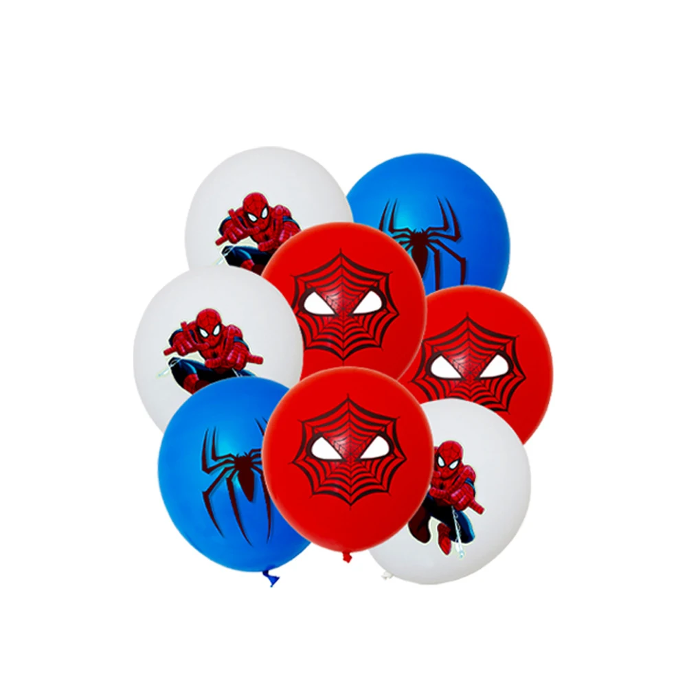 Globos de látex de Spiderman para niños, 10/20/30 piezas, 12 pulgadas, decoraciones para fiesta de cumpleaños, juguetes para niños, suministros para fiesta de Baby Shower