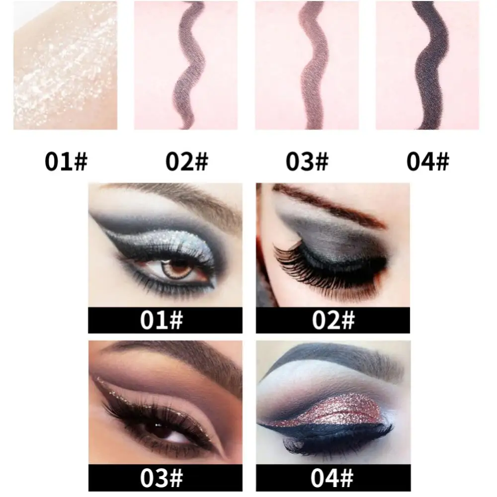 Miss Rose Black Long-Lasting Eye liner Pen Makeup 24-Hour Waterproof Gel Eye Shadow Eyeliner Pencil Kajal Eye Shimmer Cosmetics