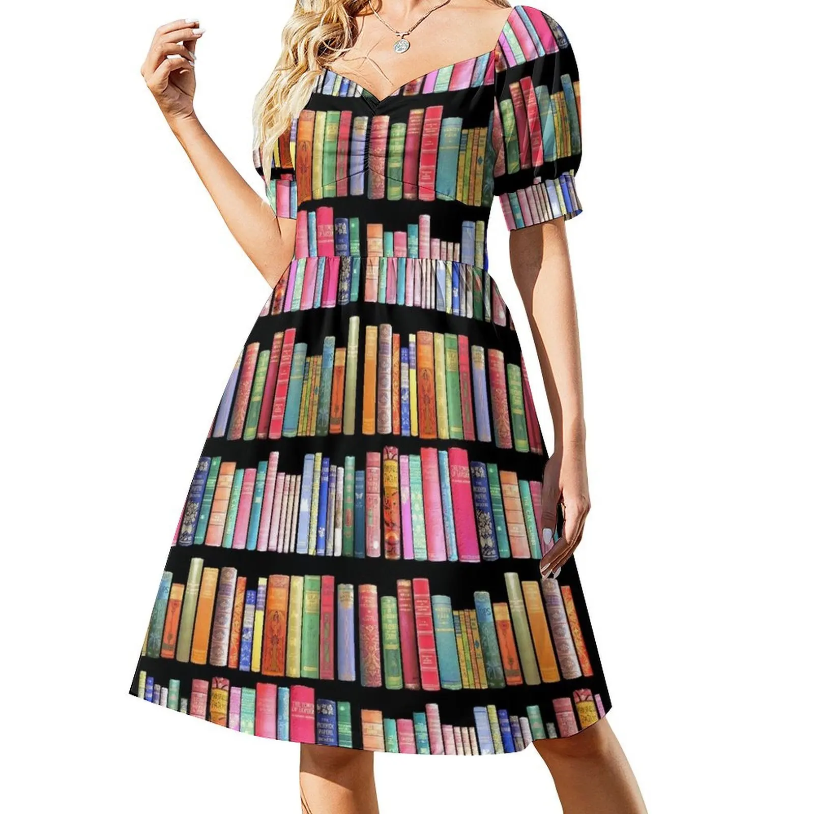 

Bookworms Delight / Antique Book Library for Bibliophile Short Sleeved Dress dress dress for women 2025