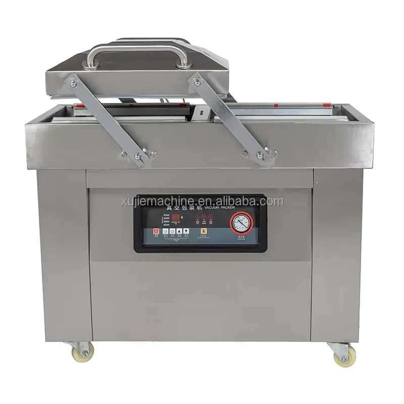 

Easy Handle Double Rooms Automatic Vacuum Bag Packaging Sealing Machine for Food