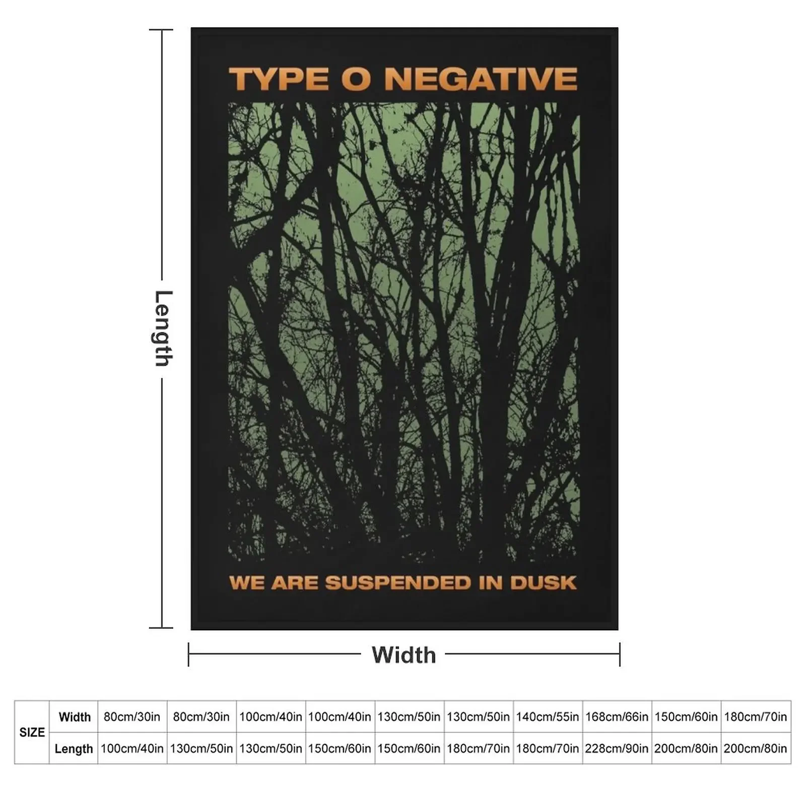 Type O Negative - Suspended in Dusk Essential T-Shirt Throw Blanket couch cozy soft plush fuzzy picnic outdoor blanket