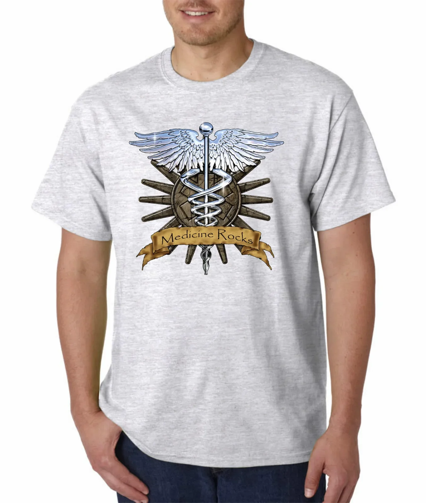 Caduceus EMS EMT Emergency Medical Paramedic Occupational T-Shirt. Summer Cotton Short Sleeve O-Neck Unisex T Shirt New S-3XL