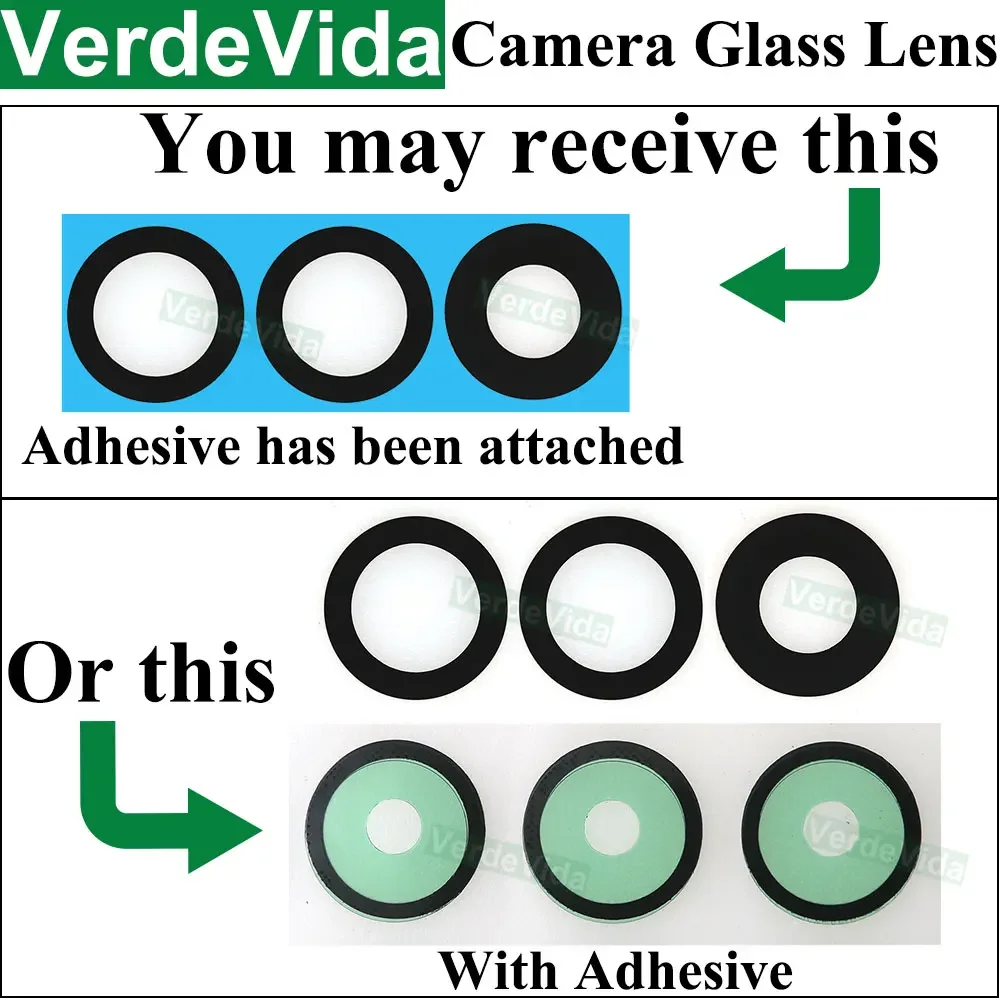 10Pcs Back Camera Glass Lens for Samsung Galaxy A05 A15 A25 A35 A55 A05s A04 A04s A14 A24 A34 A54 A04E Ahesive Glue Sticker image 2
