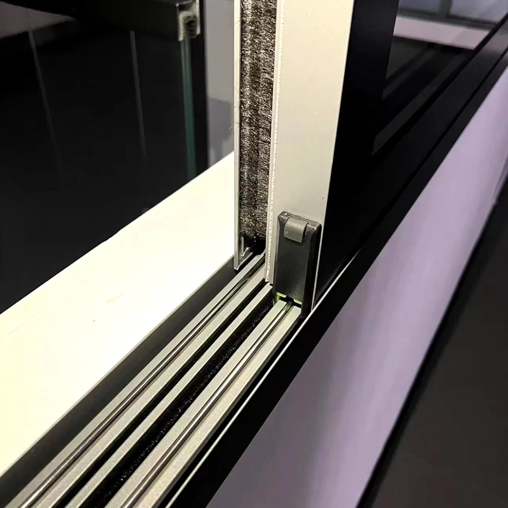 Sixinalu Sliding Window 2.2x1m 76mm 2mm Glass Aluminum Profile Construction Building Material Custom House Room Home Decor