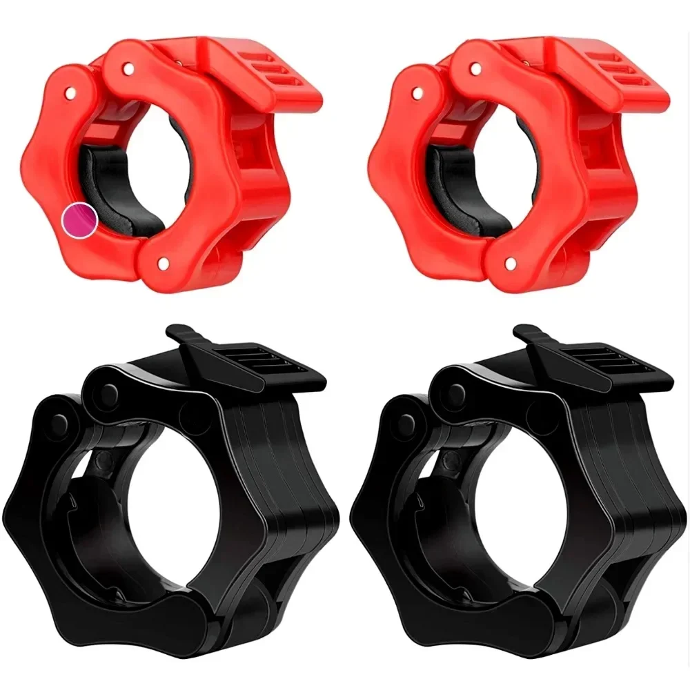 2PCS 25/28/30mm Quick Release Barbell Clamps Spin lock Barbell Collars Weight Bar Clips for Weightlifting and Strength Training