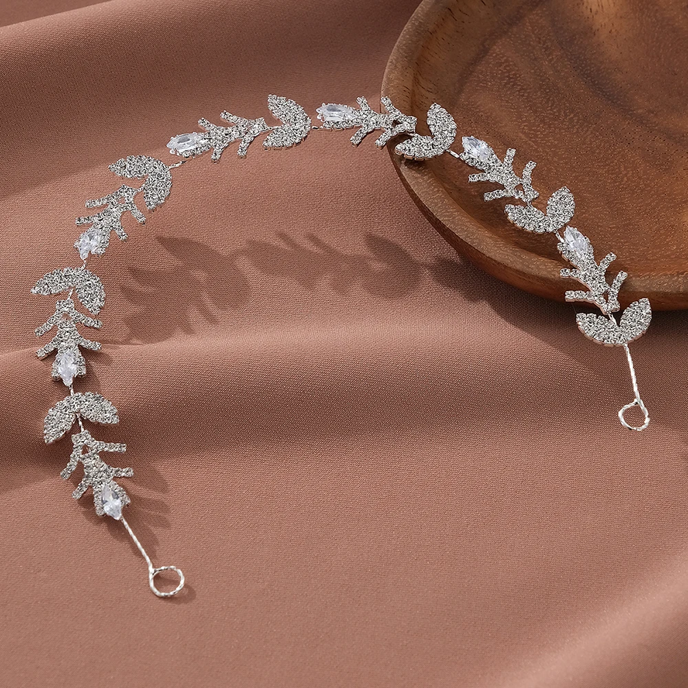 Handmade Crystal Headband for Women Hair Accessories Bridal Wedding Hair Jewelry Party Hairband Headpiece Bridesmaid Gift