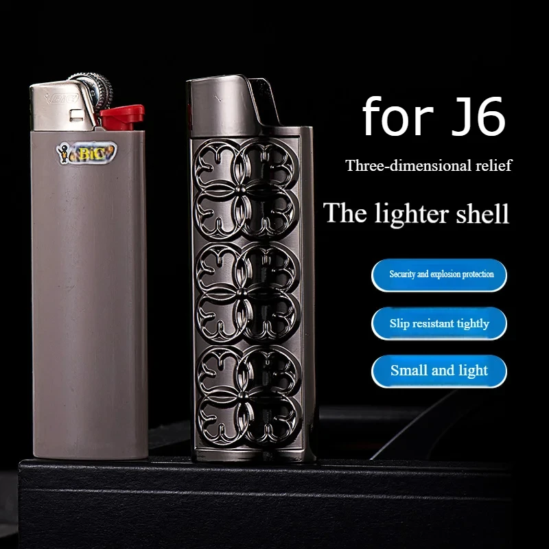 

Большой корпус машины J6, металлический корпус зажигалки, корпус зажигалки Bic