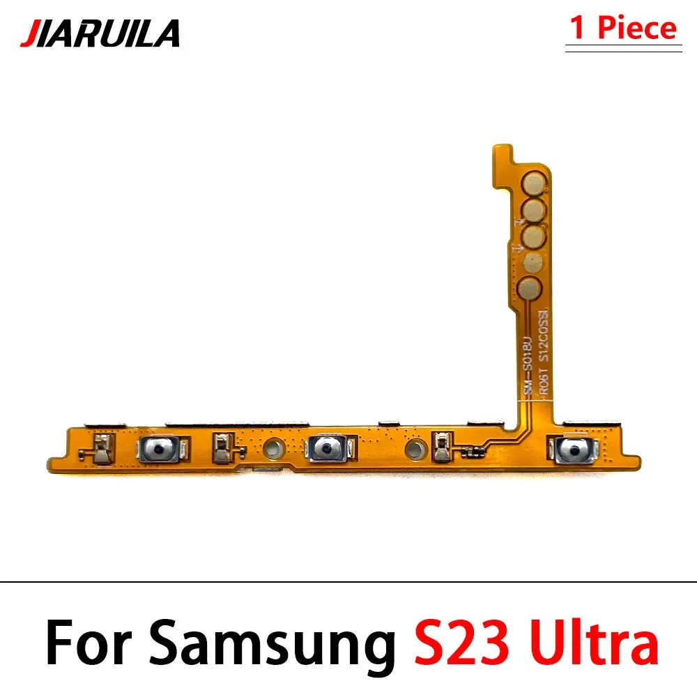 New For Samsung S20 S21 S22 S23 S24 Plus Ultra Fe Power On Off Volume Side Button Key Flex Cable Replacement Parts