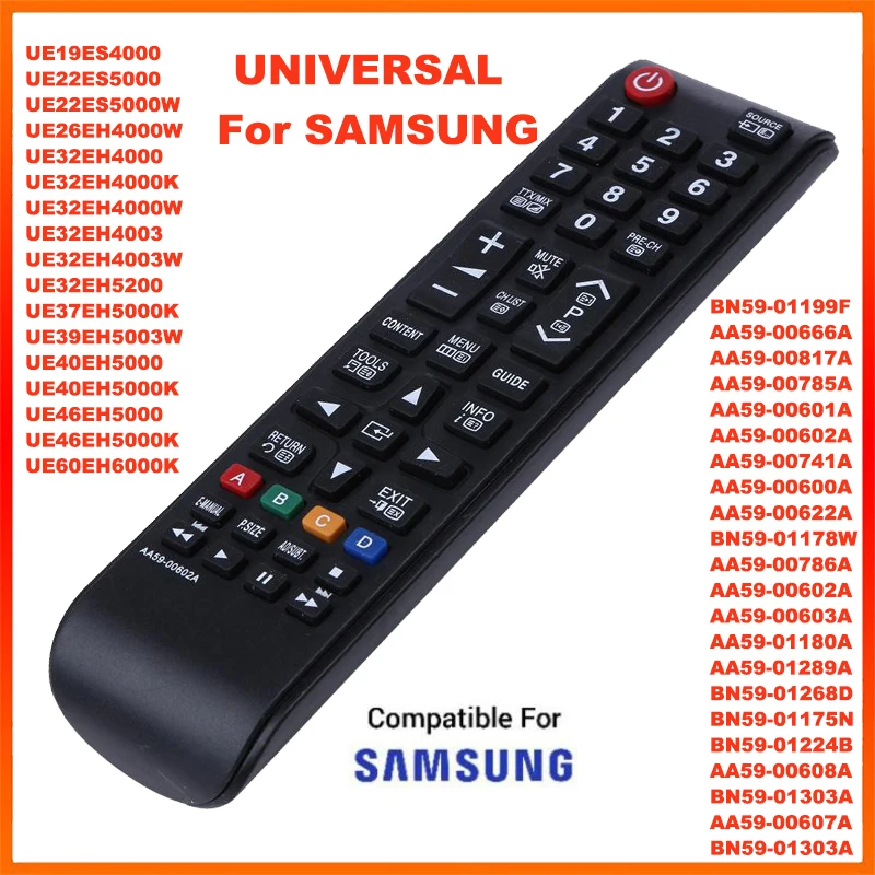 Nowy uniwersalny pilot AA59-00602A do wszystkich telewizorów Samsung LCD LED HDTV 3D Smart TV AA59-00607A AA59-00741A