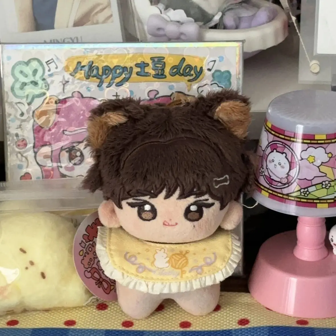 

Stuffed 10cm Anime Kim Mingyu's Vibe Starfish Cartoon Plush Doll Toy Dress-up Children Adults Collectible Cotton Gifts