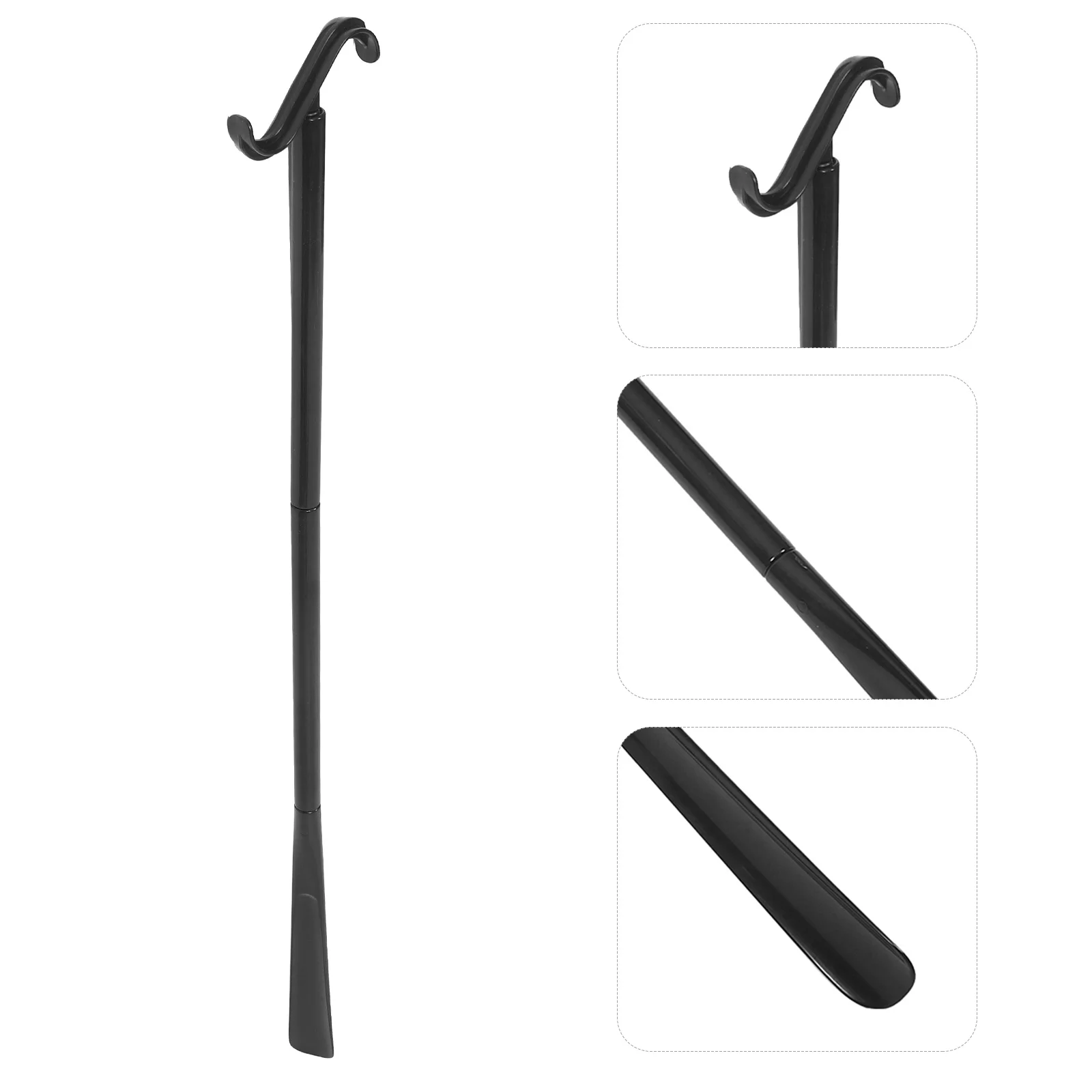 Alat Bantu Pakai Sepatu Plastik Gagang Panjang untuk Lansia, Tepi Halus, ABS, Alat Bantu Sepatu untuk Perjalanan, untuk Pria, Pengait Sepatu untuk Menarik Sepatu Boot