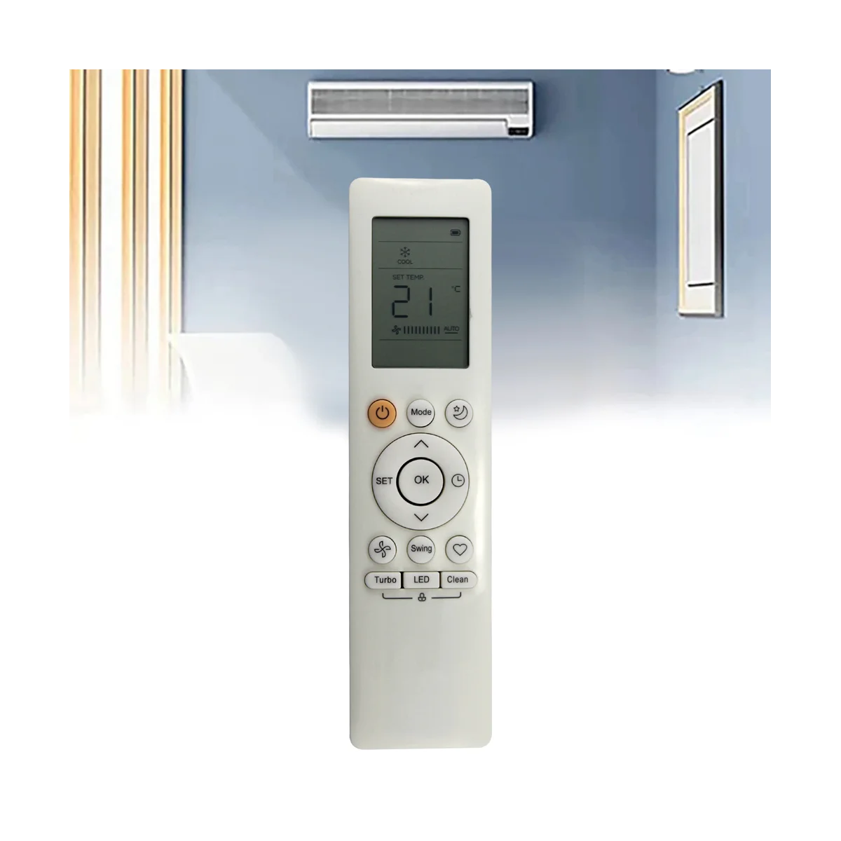 A57G-RG10B(B)/BGEF Reemplazo de control remoto para aire acondicionado Midea remoto RG10B(D)/BGEF RG10B(D1)/BGEFU1 RG10B1(D)/BGEF