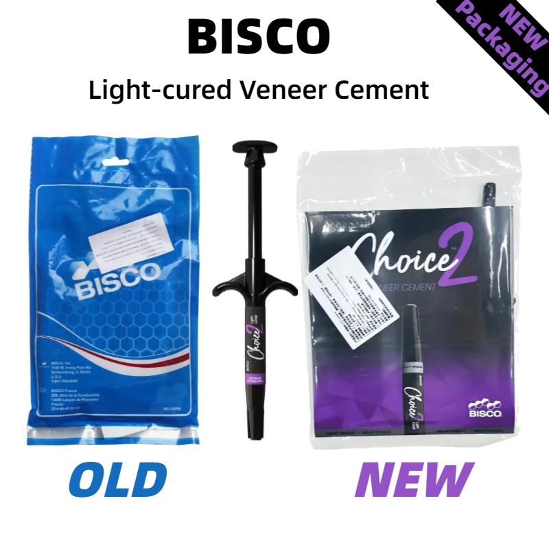 

BISCO CHOICE 2 Light Cured Veneer Cement Resin Dental Dentistry Light Cured Porcelain Veneer Bonding Set Dentistry Materials