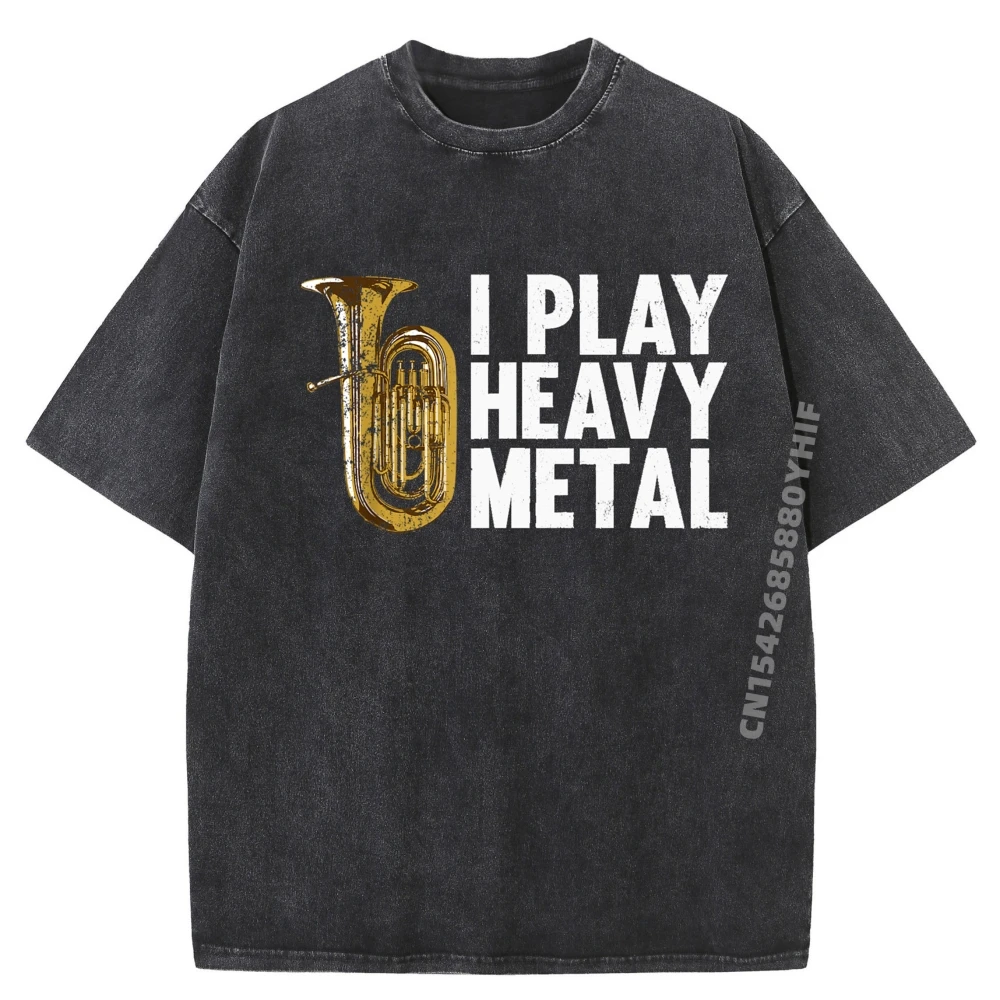 

Comfortable women's Tops Tuba Funny I Play T-shirt Man Summer Tees Discount Washed Shirts Luxury Designer Clothes