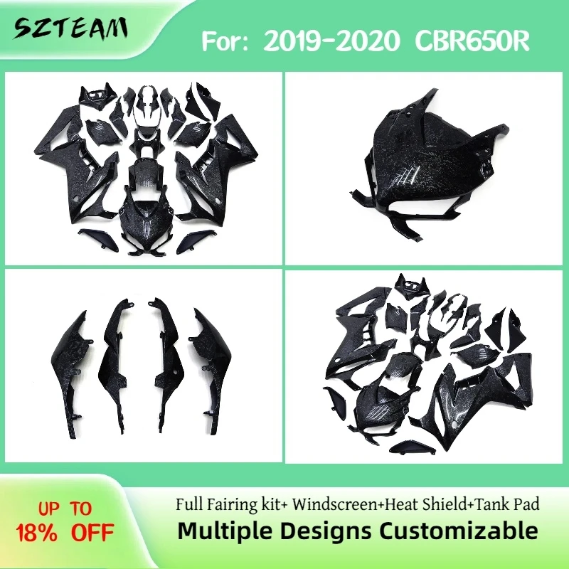 

Carbon Fibre Motorcycle Fairings for Honda CBR650R 2019 2020 Free Injection Bodywork Fairing Kit CBR 650R 19 20 Pro