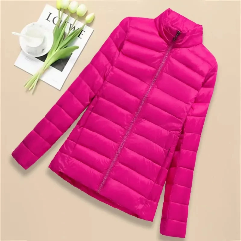 Leichte Daunen Baumwoll jacke Damen Kurz mantel 2023 Herbst/Winter neue Dame schlanke Kapuze Outwear warme Parkas weibliche Casual Tops