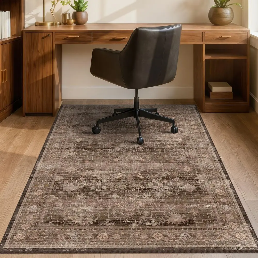 

Коврик для офисного кресла в стиле бохо для твердых деревянных полов, защита для плиточных полов под компьютерное/игровое кресло на колесиках, коврик под стол с ультра-мягким покрытием