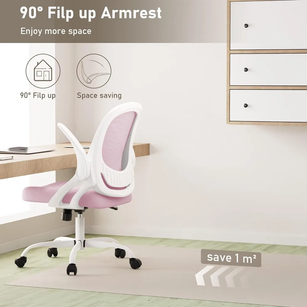 Home Office Chair Work Desk Chair Comfort Ergonomic Swivel Computer Chair, Breathable Mesh Desk Chair, Lumbar Support Task Chair