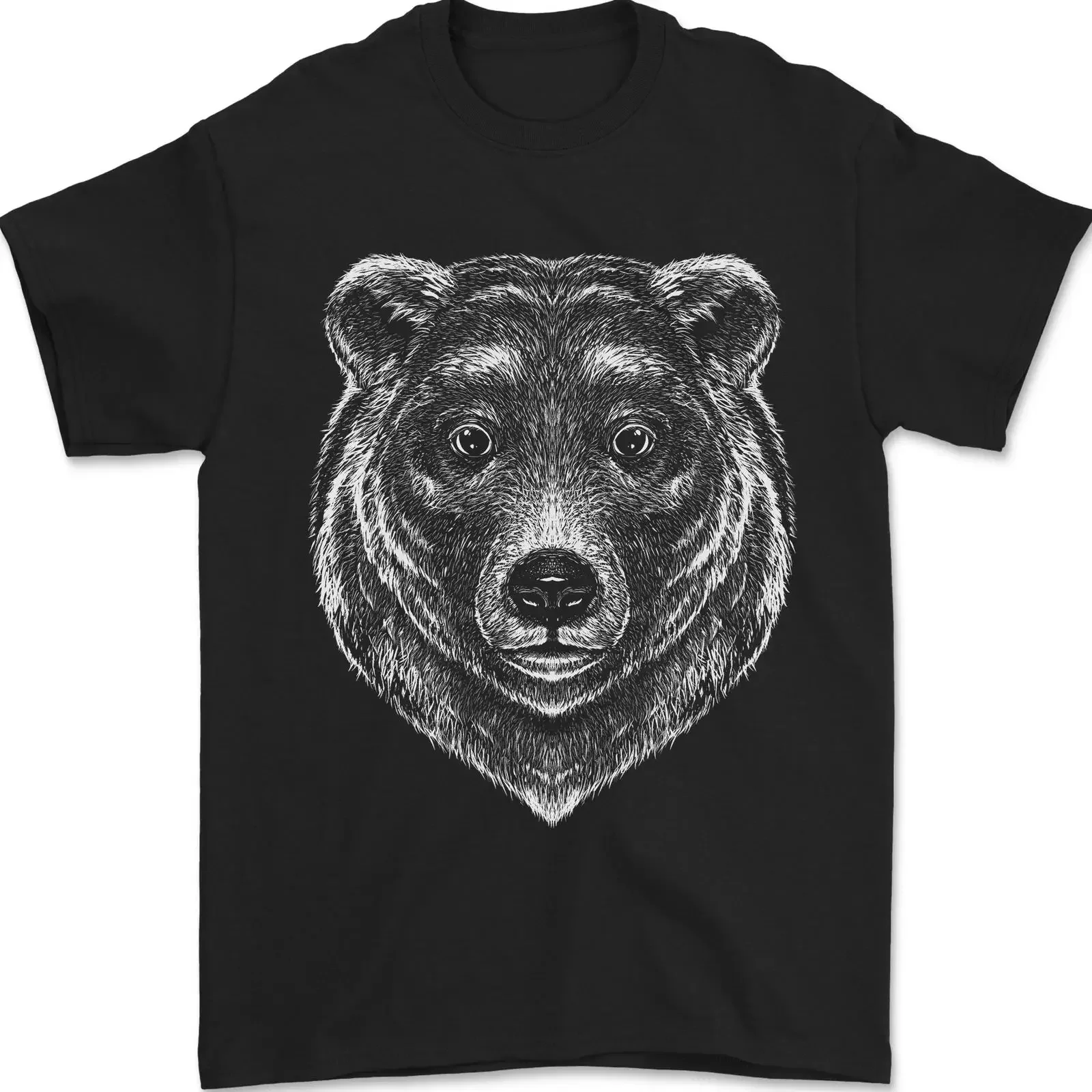 A Grizzly Bear Mens T Shirt 100 Cotton Image 1 of 4 vintage Washed Breathable Slightly Top For Everyday Wear graphic Soft