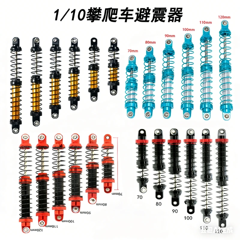 

1:10 RC Crawler Metal Shock Absorber Dual Stage Hydraulic for TRX4 SCX10 MN82 MN82S 90046 Stable Control Off Road Upgrade Parts