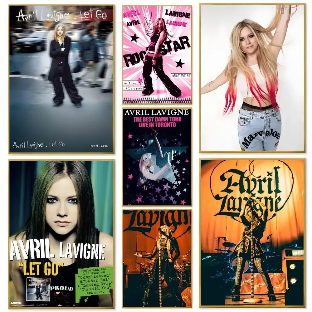 Singer A-Avril L-Lavigne Poster Paper Print Home Living Room Bedroom Entrance Bar Cafe Art Painting Decoration