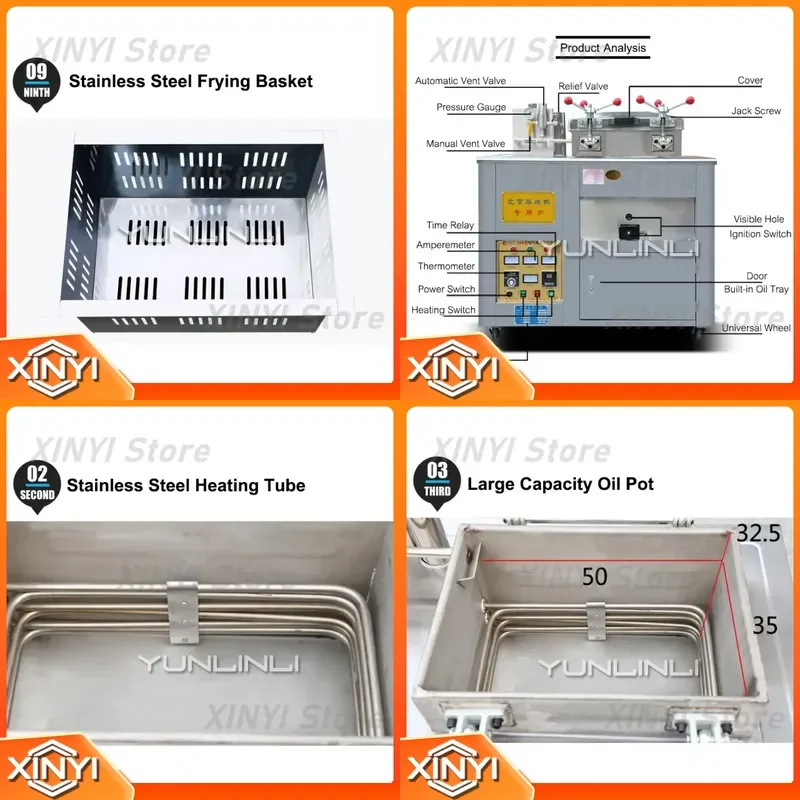 Horno Comercial para Pato Frito, Eléctrico y a Gas de Doble Uso, 220V 380V, para Asar Pato al Estilo Pekinés