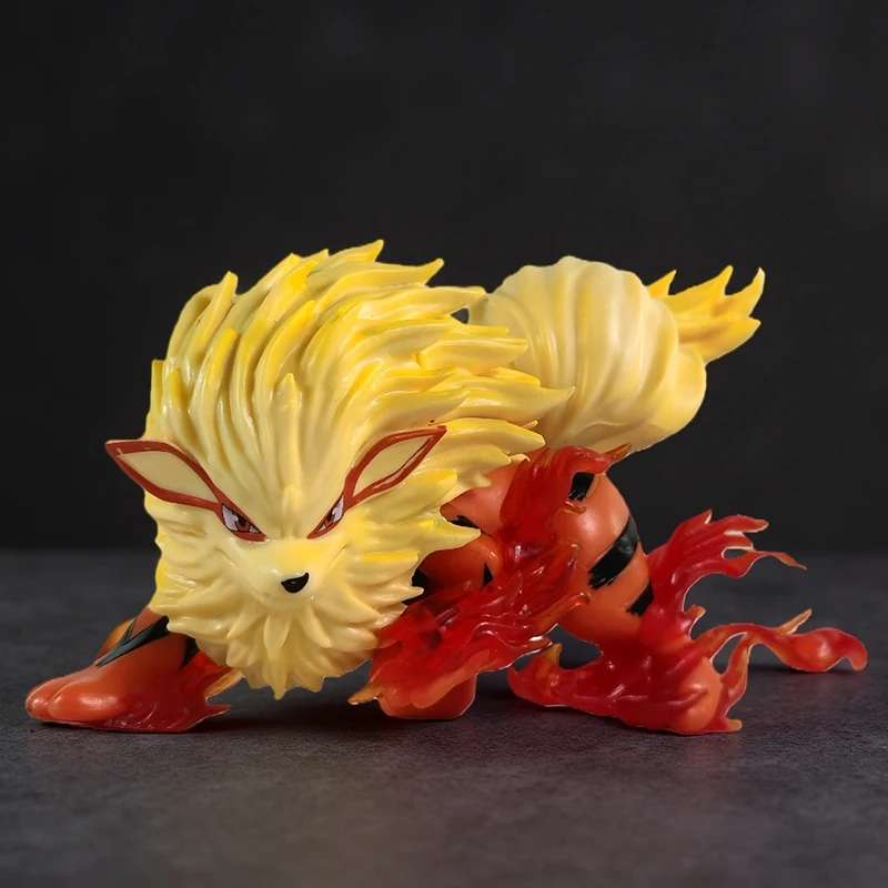 1:20 Schaal Pokemon Anime Figuren 9 cm Arcanine Action Figure Pvc Standbeeld Collectie Decoratie Kinderen Speelgoed Gift