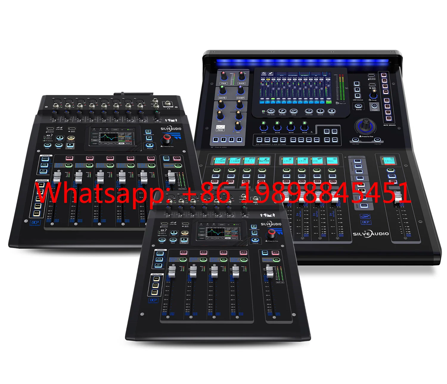 Card Recording Live Streaming Stage Performance USB Bluetooth Mixer Digital Mixer Cross-Border DJ Mixer Computer Sound