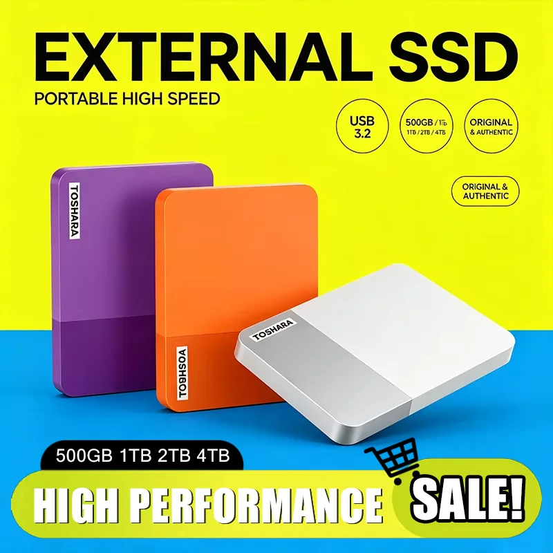 High Speed Portable External Hard Drive Multi-color Storage Disk 500GB-4TB For Laptop Mac Android Phone Mobile Data Backup