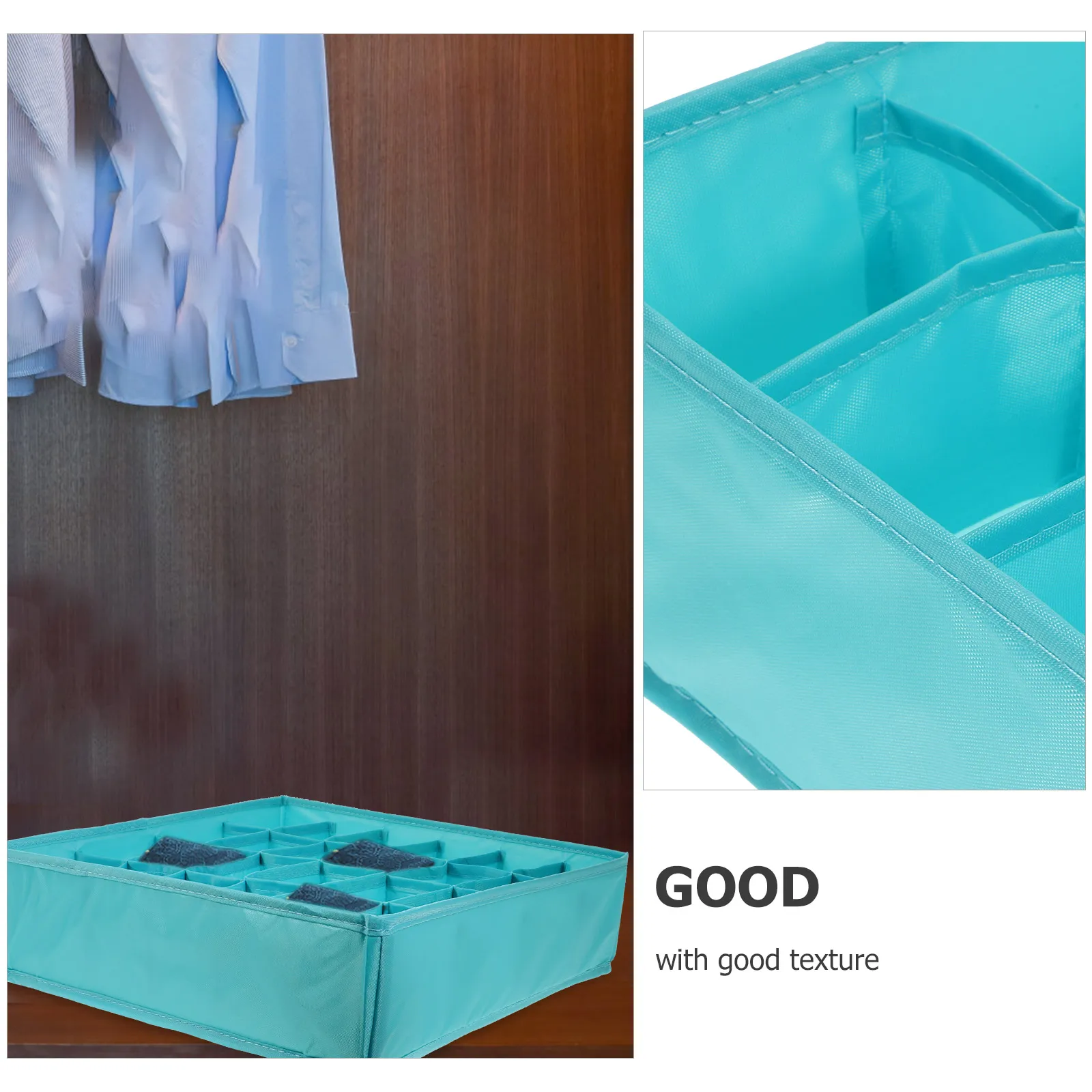 

Underwear Storage Box 900D Jute Bra ganizer Sock Divider Khaki Drawer Closet Bedroom Car Wardrobe Material Easy